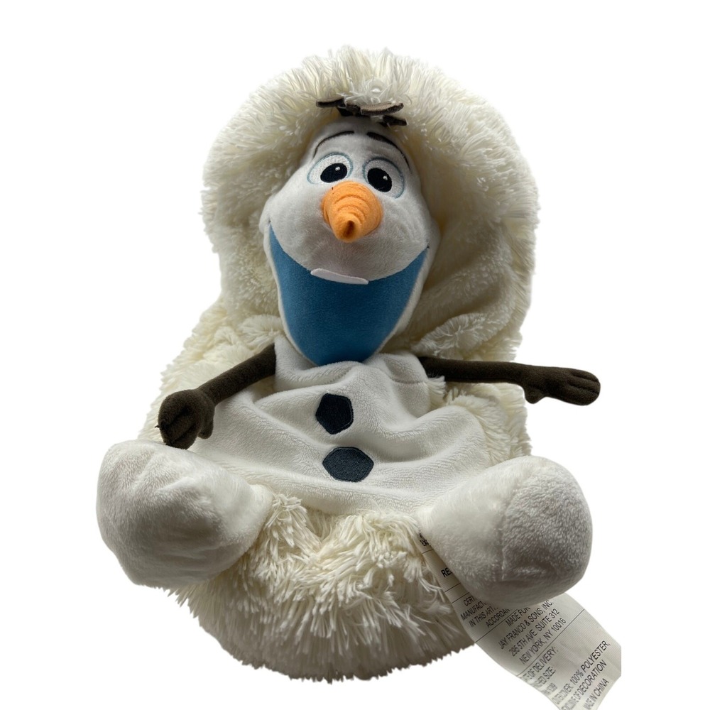 Disney Frozen Olaf HideAway Pets White Plush Stuffed Animal Snowman